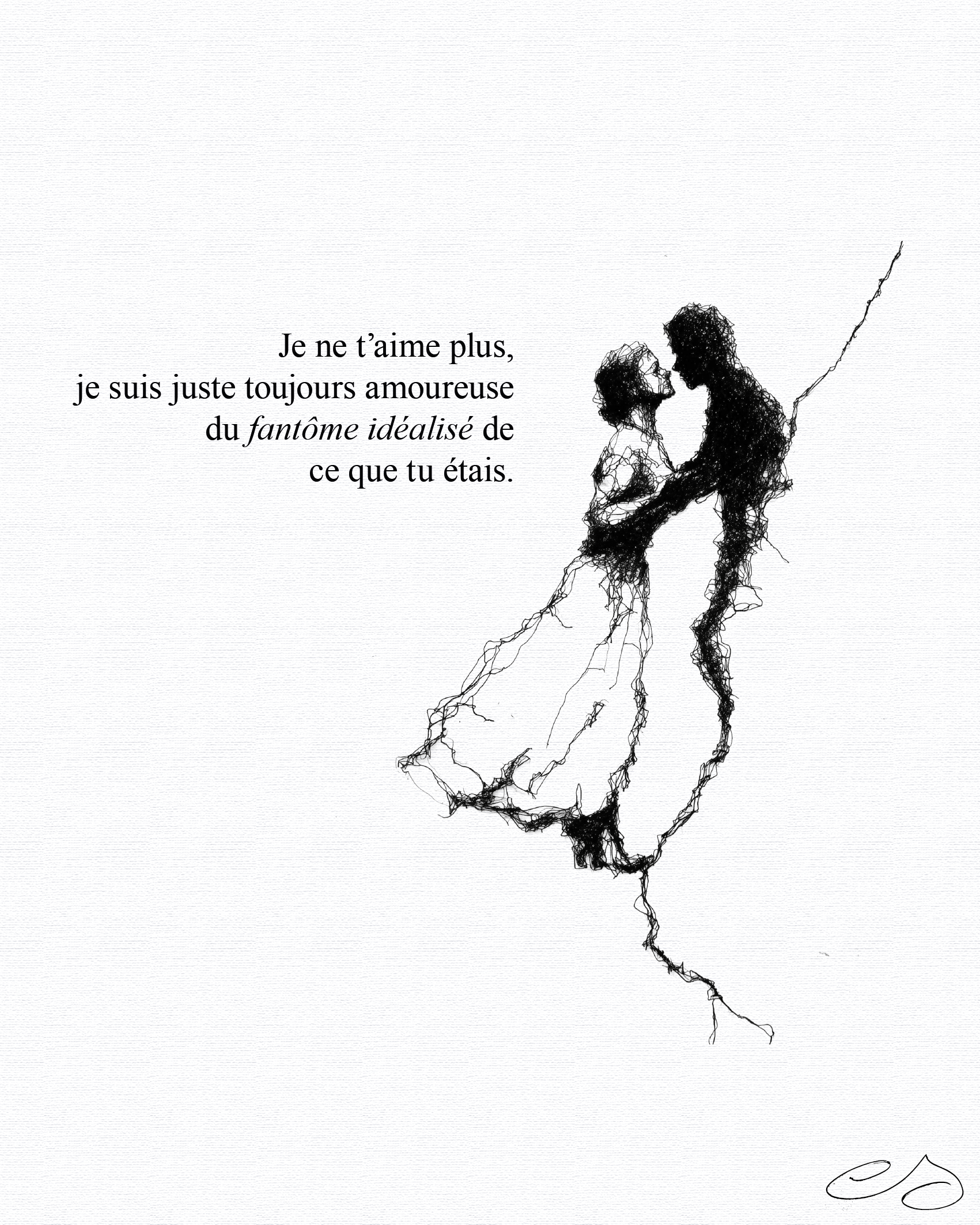 Je ne t'aime plus - Poémage limité & signé